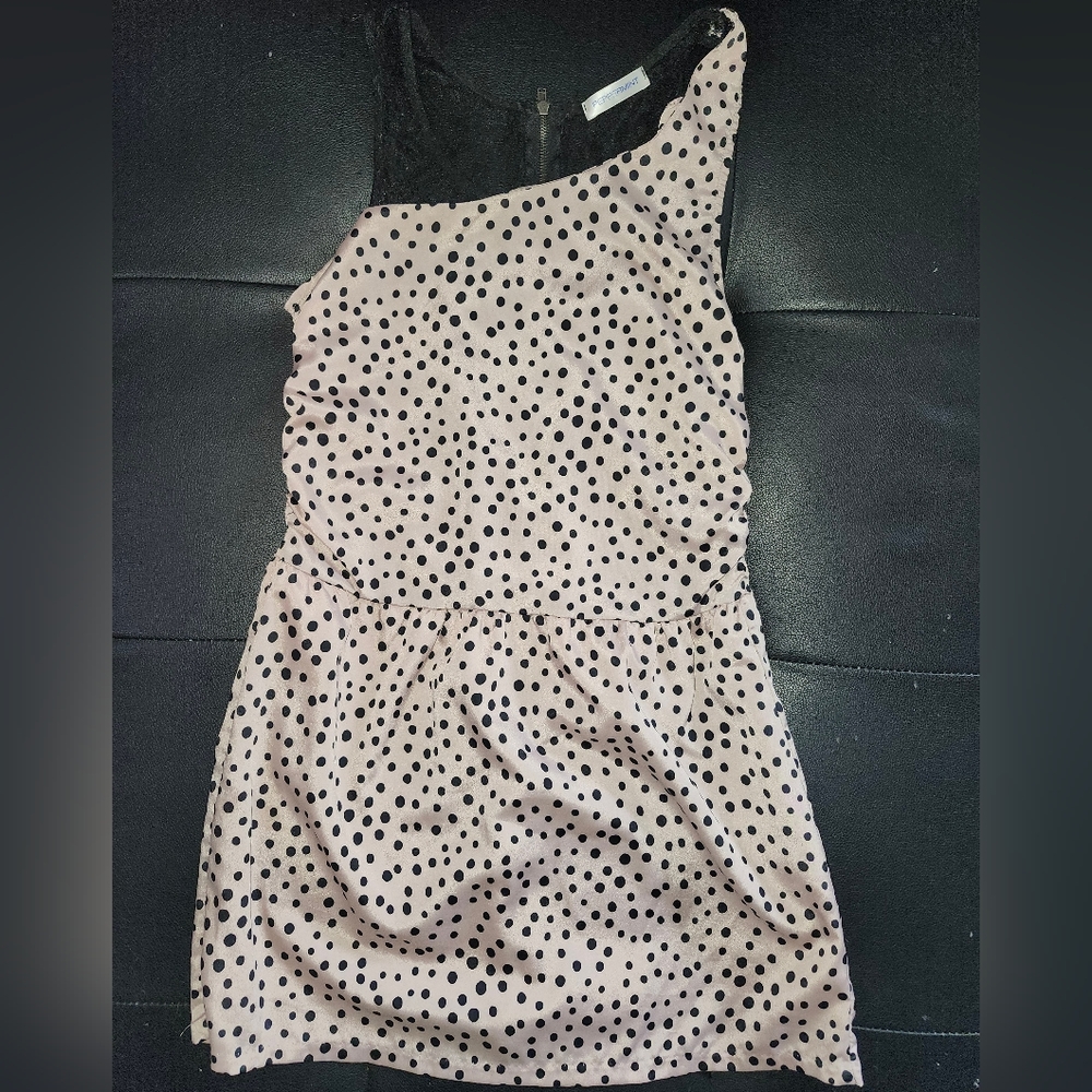 Small Mini Two Tone Polka Dotted Dress